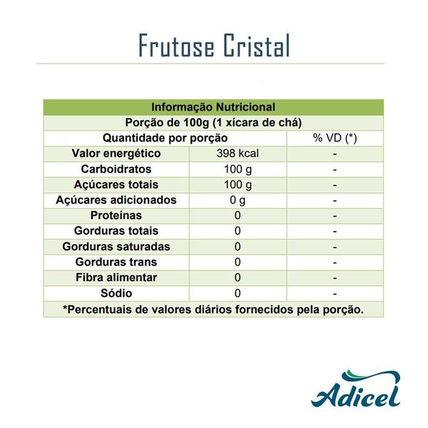 Imagem de Frutose Cristal - 1kg