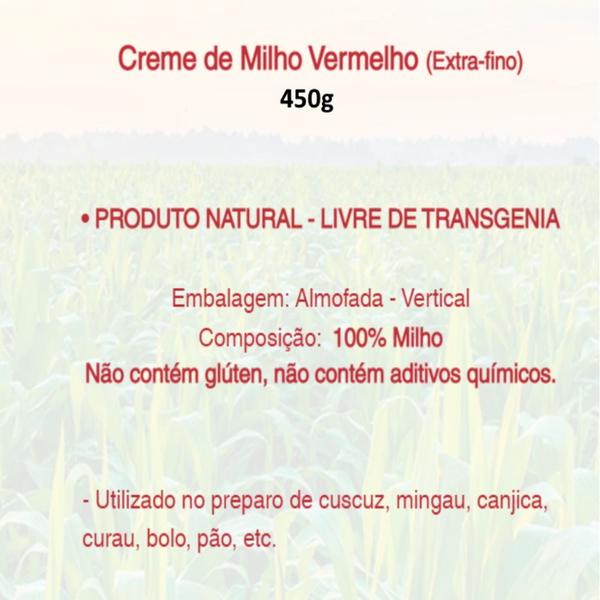 Imagem de Fuba de Milho Vegano Sem Gluten Pacote 450g Kit 10 Unidades