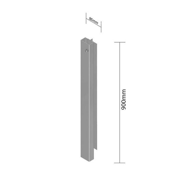 Imagem de Fueiro De Canto Inferior Direito Horizon 96 X 900 Mm Carreta