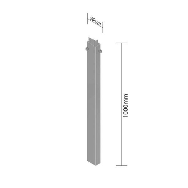 Imagem de Fueiro De Canto Inferior Esquerdo Eco + 96 X 1000 Mm Carreta