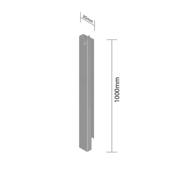 Imagem de Fueiro De Canto Modelo Antigo Inferior Direito 1000x95 Mm