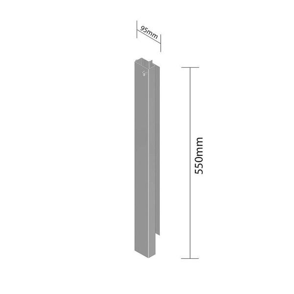 Imagem de Fueiro De Canto Modelo Antigo Inferior Direito 550x95 Mm