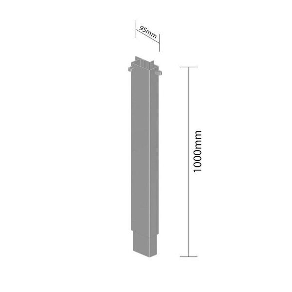 Imagem de Fueiro De Canto Modelo Antigo Superior Esquerdo 1000x95 Mm