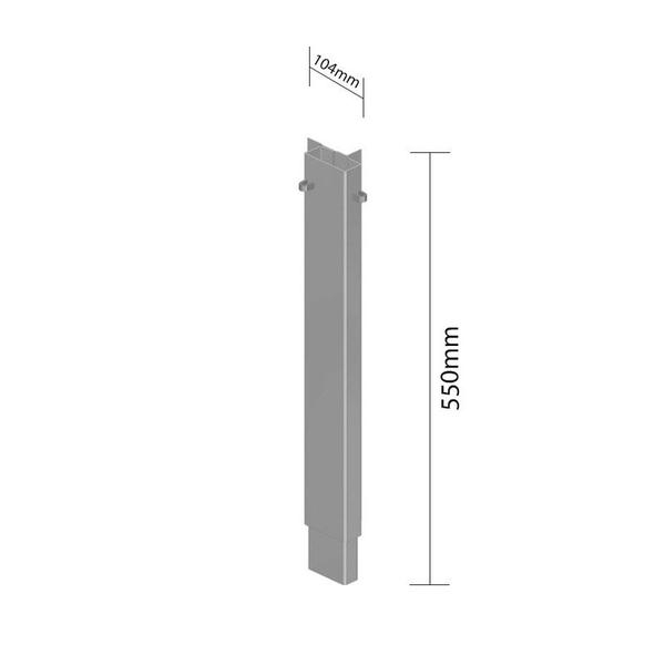 Imagem de Fueiro De Canto Superior Esquerdo Tecno 5/Tecno 10 550x104mm