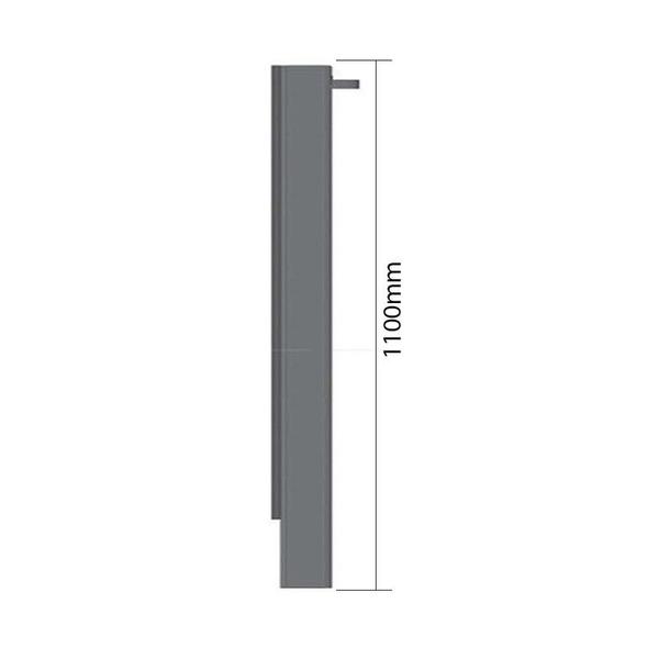 Imagem de Fueiro Lateral Inferior Modelo Chapa Guerra C/Friso 1100mm