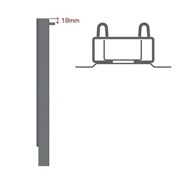 Imagem de Fueiro Lateral Inferior Modelo Chapa Guerra C/Friso 550mm