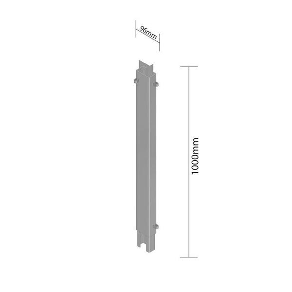 Imagem de Fuero De Canto Superior Esquerdo Horizon 96 X 1000mm Carreta