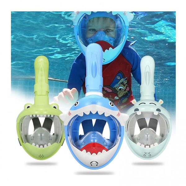 Imagem de Full Dry Child Snorkeling Full Face Mask Anti-fog Diving Mask (Rosa)