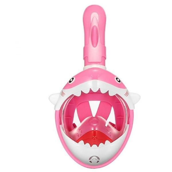 Imagem de Full Dry Child Snorkeling Full Face Mask Anti-fog Diving Mask (Rosa)