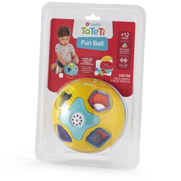 Fun Ball Brinquedo Educativo Com Som - Amarelo TA TE TI INDUSTRIA E - Tateti Imagem de Fun Ball Brinquedo Educativo Com Som - Amarelo TA TE TI INDUSTRIA E