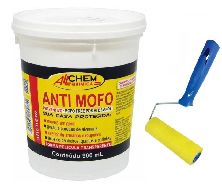 Imagem de Fundo Antimofo Bactérias Preventivo Alchem 900Ml + Rolo