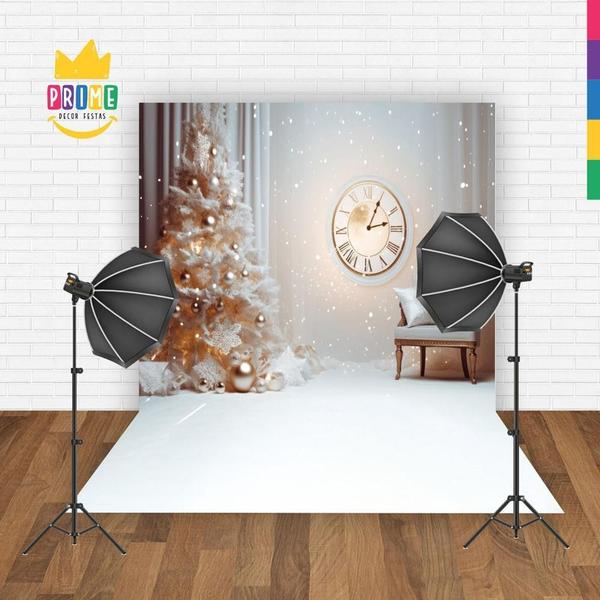 Fundo Fotográfico Ano Novo em Tecido 2,20m x 1,50m - Prime - Prime Decor Festas Imagem de Fundo Fotográfico Ano Novo em Tecido 2,20m x 1,50m - Prime