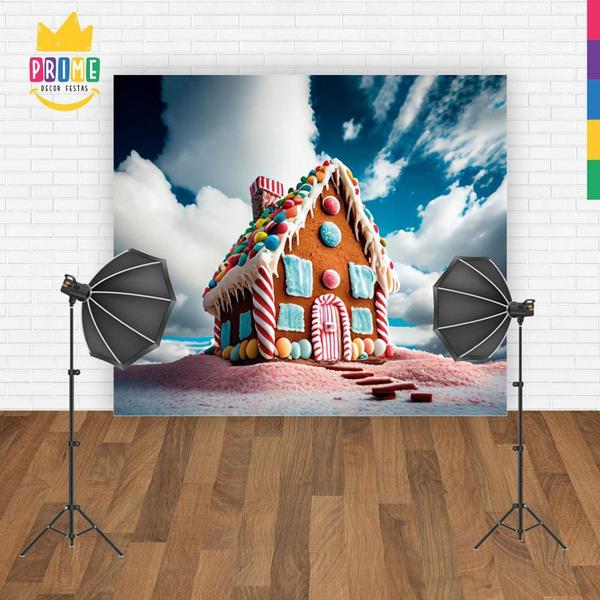 Fundo Fotográfico Cenário Candy Tecido 2,20M X 1,50M F22 - Prime Decor Festas Imagem de Fundo Fotográfico Cenário Candy Tecido 2,20M X 1,50M F22