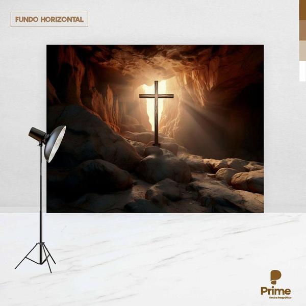 Fundo Fotográfico Cenário Páscoa Religiosa 2,20M X1,50M F795 - Prime Decor Festas Imagem de Fundo Fotográfico Cenário Páscoa Religiosa 2,20M X1,50M F795
