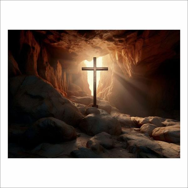 Fundo Fotográfico Cenário Páscoa Religiosa 2,20M X1,50M F795 - Prime Decor Festas Imagem de Fundo Fotográfico Cenário Páscoa Religiosa 2,20M X1,50M F795