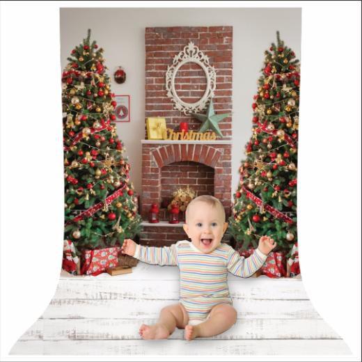 Imagem de Fundo Fotográfico de Natal em Tecido de 1,20x1,70m Vertical