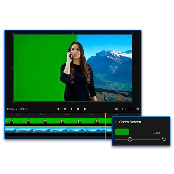 Imagem de Fundo Infinito Chroma Key Verde Limao 2.00x1.40 Metros