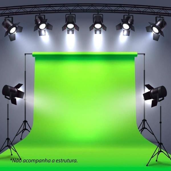 Imagem de Fundo Infinito Chroma Key Verde Limao 2.80x2.00 Metros