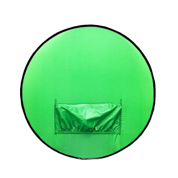 Imagem de Fundo Infinito Fotográfico Chroma Key Verde e Azul Tecido Portátil