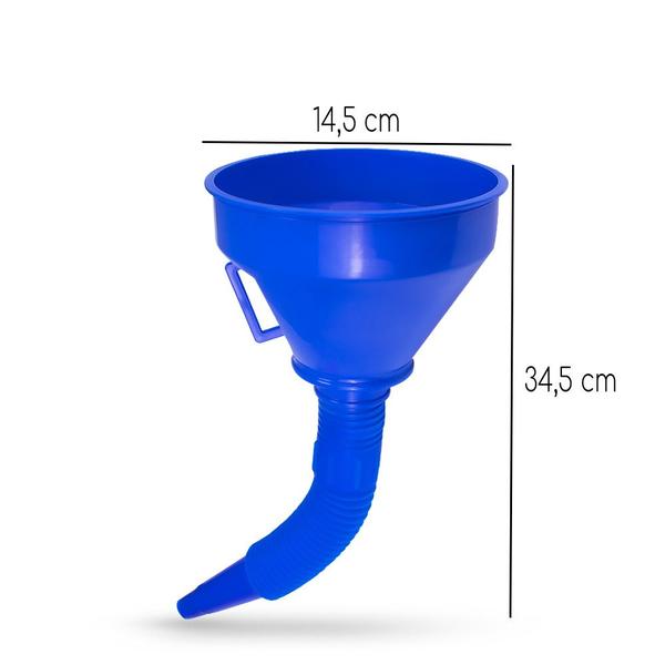 Imagem de Funil De Plastico Flexivel Multiuso Automotivo De Gasolina