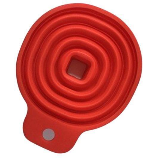 Imagem de Funil De Silicone Retrátil 13 Cm Vermelho Mimo Style