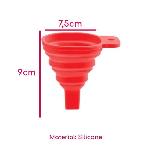 Imagem de Funil Retrátil Silicone Cozinha Mini 9cm Class Home