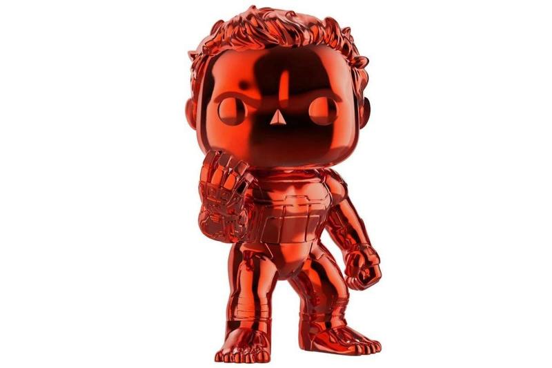 Imagem de Funko Avengers Endgame POP! Boneco de vinil exclusivo da Marvel Hulk 499 cromado vermelho