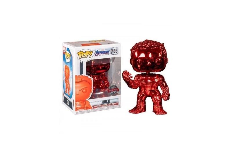 Imagem de Funko Avengers Endgame POP! Boneco de vinil exclusivo da Marvel Hulk 499 cromado vermelho