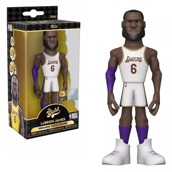 Imagem de Funko Gold Nba Lebron James Chase White Jersey LA Lakers