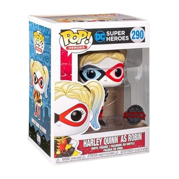 Imagem de Funko Pop Arlequina Harley Quinn as Robin 290 DC Heroes