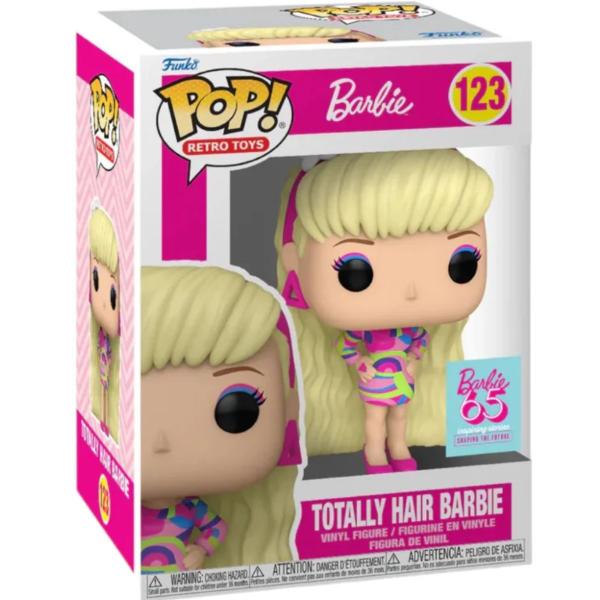 Imagem de Funko Pop Barbie Totally Hair 123 Pop! Barbie 65th