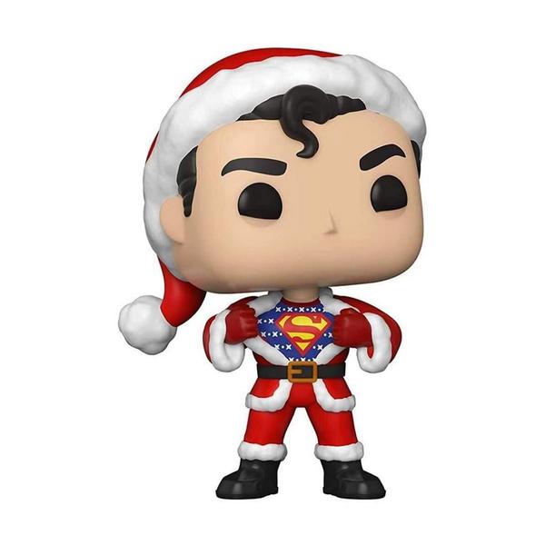 Imagem de Funko Pop Dc Super Heroes 353 Superman in Holiday Sweater