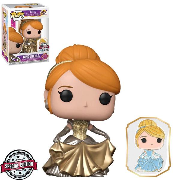 Imagem de Funko Pop Disney Ultimate Princess Cinderella w/ Pin 222 Ex