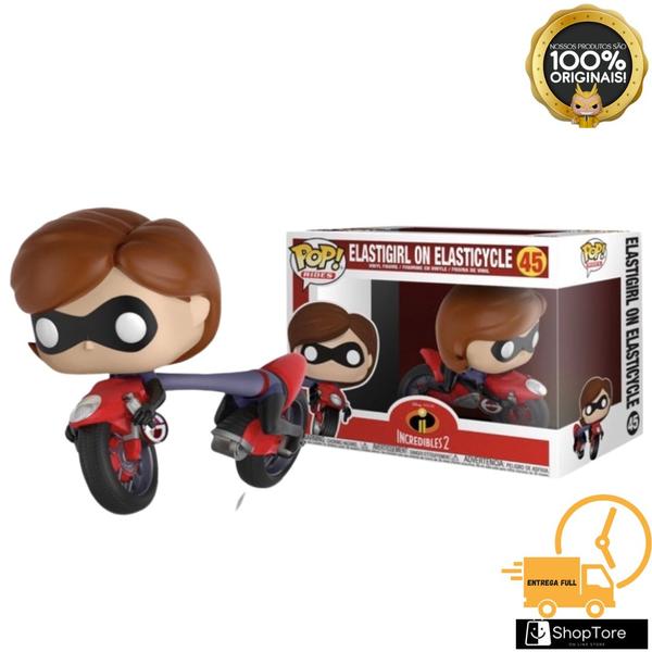 Imagem de Funko pop Elastigirl on Elasticycle 45 original novo - Os incríveis 2