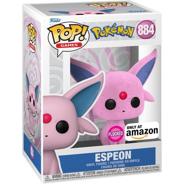 Imagem de Funko Pop Espeon Flocked 884 Pop! Games Pokemon Only at Am