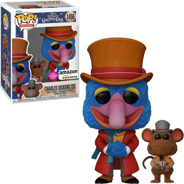 Imagem de Funko Pop Gonzo Charles Dickens Rizzo Flocked 1456 Muppet