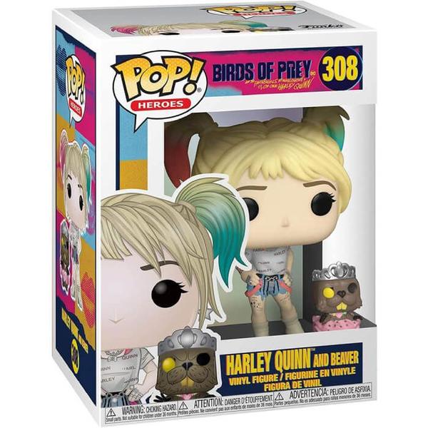 Imagem de Funko Pop Harley Quinn W/ Beaver (Arlequina) 308 Birds of Prey