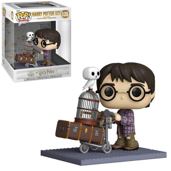 Imagem de Funko Pop Harry Potter 135 Harry Pushing Trolley w/ Hedwig