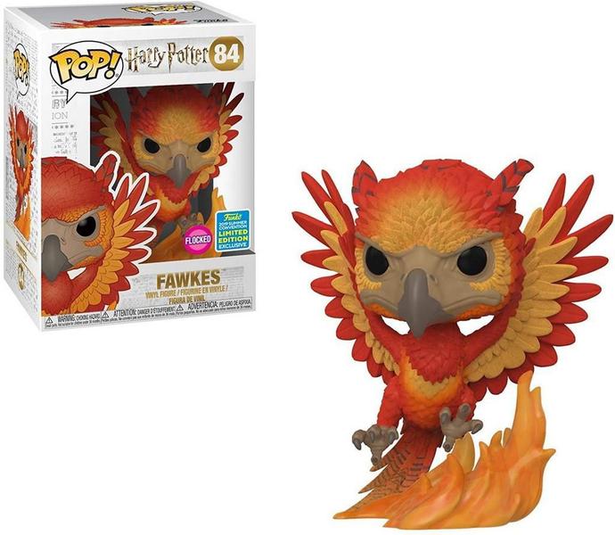 Imagem de Funko Pop Harry Potter 84 Fawkes Flocked Limited