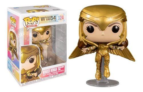 Imagem de Funko Pop Heroes Wonder Woman 1984 Golden Armor Flying 324