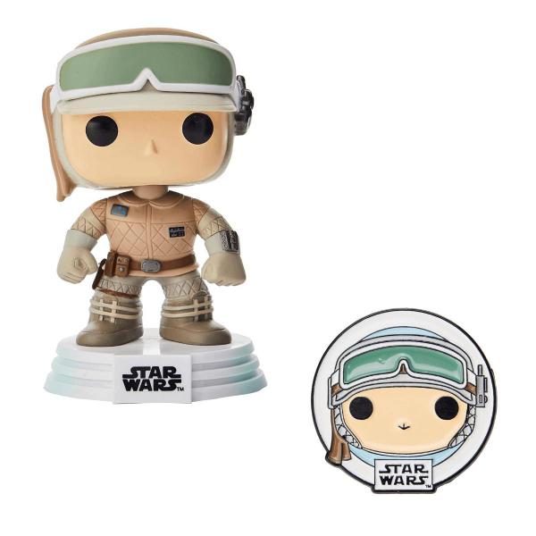 Imagem de Funko Pop Luke Skywalker (Hoth) with Pin 34 Star Wars Am Exclusive