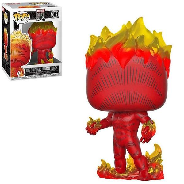 Imagem de Funko Pop Marvel 501 The Original Human Torch (Tocha Humana)