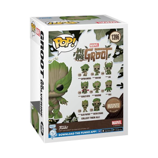 Imagem de Funko Pop! Marvel: 85th Anniversary - We Are Groot, Groot como Wolverine