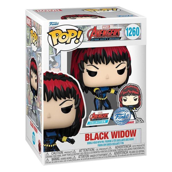 Imagem de Funko Pop Marvel A60 Comic Black Widow C/Pin 1260