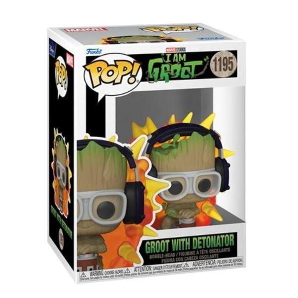 Imagem de Funko Pop Marvel I Am Groot 1195 Groot With Detonator