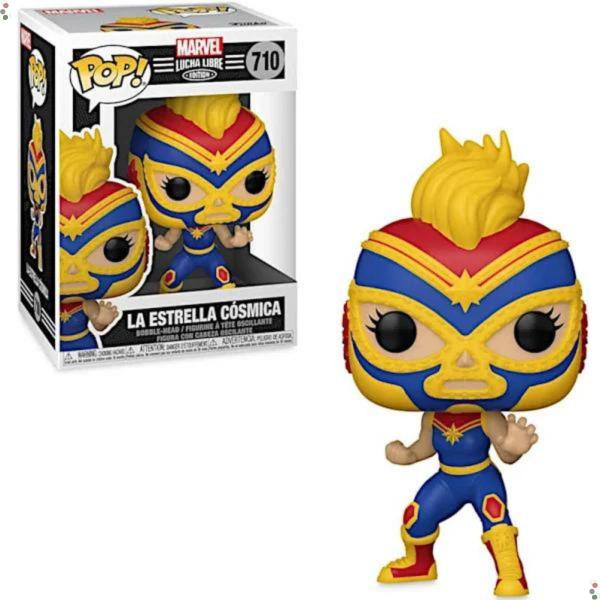 Imagem de Funko Pop! Marvel: Lucha - Capitã Marvel - 710