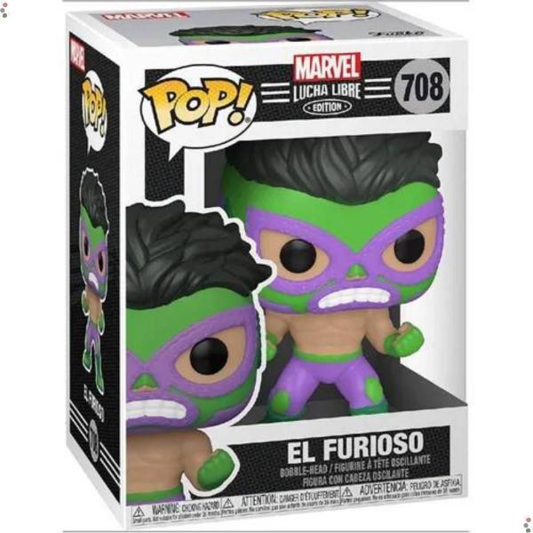 Imagem de Funko Pop! Marvel: Lucha - Hulk - El Furioso - 708