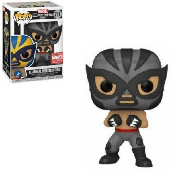 Imagem de Funko Pop Marvel Lucha Libre 711 El Animal Indestructible Wolverine