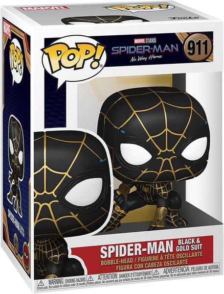 Imagem de Funko pop marvel spider-man black and gold suit 911