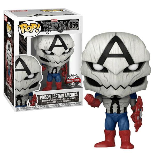 Imagem de Funko Pop Marvel Venom Poison Capitão América 856